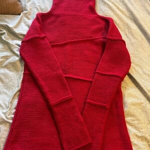 Marcella Emily - Red Mock Turtleneck Sweater